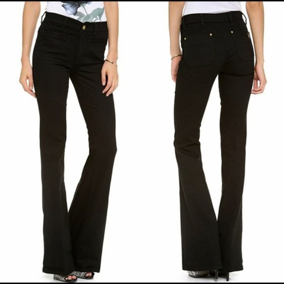 Anthropologie Denim - Anthropologie M.i.H Black Kick Flare Jeans Size 27